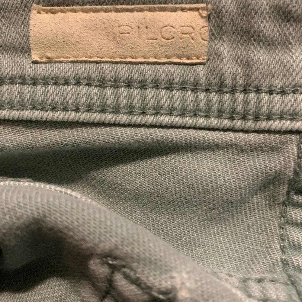Pilcro, Anthropologie Green Straight Leg Jeans with Distressed Style - Picture 8 of 11